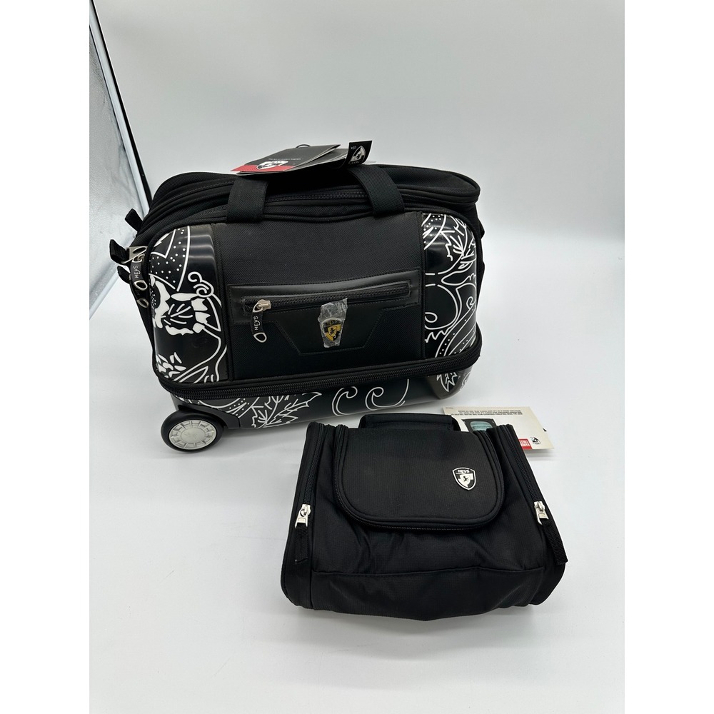 Heys Rolling Duffel Bag Metropolitan Paisley Luggage Set Black 17in